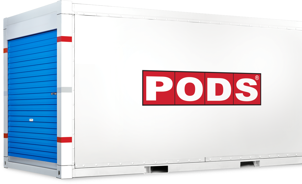 PODS storage container for healthcare facilities