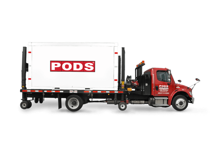 Onsite storage with PODS Step 4 Container delivery PODS