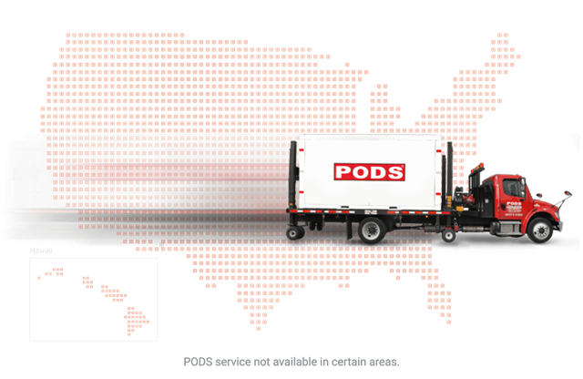 PODS service area map