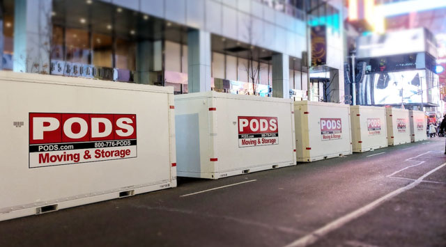 PODS for Business Containers at New Years Eve Times Square Event