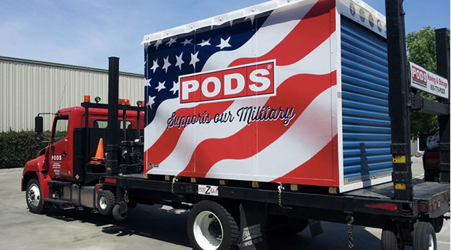 PODS container pop up shop
