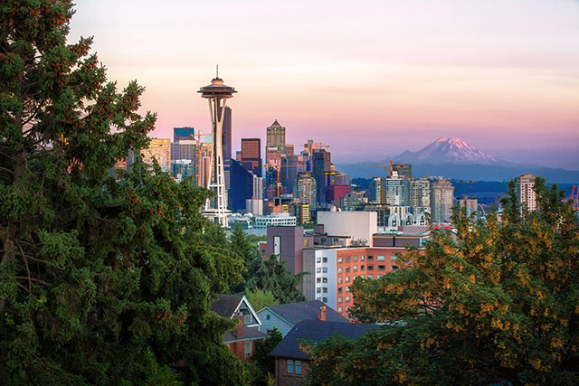 Seattle skyline with Space Needle