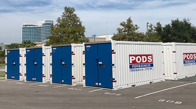 PODS on-site storage containers