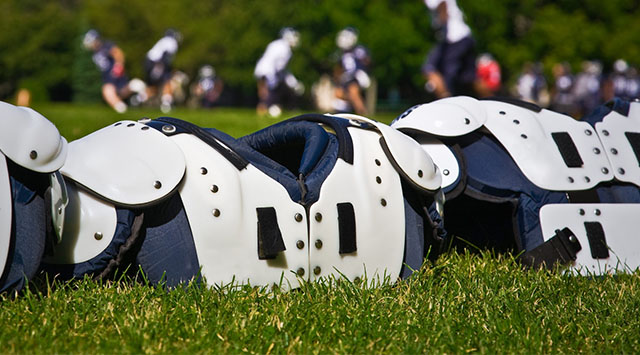 On-site athletic equipment storage