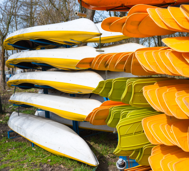 Camp equipment storage