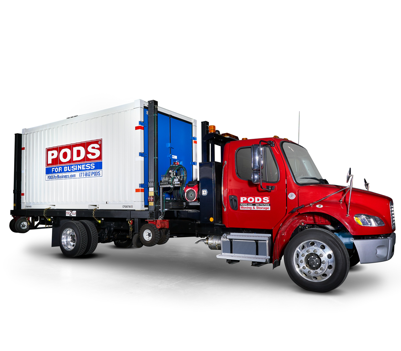 PODS for Business Commercial Container on truck