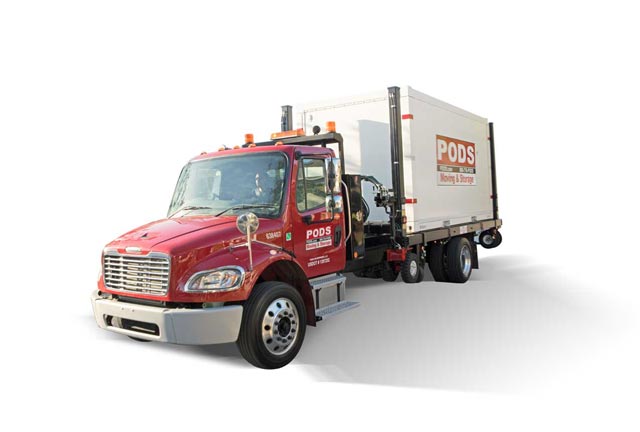 Moving Storage Company Portable Containers Pods Pods Large Moving And Storage Truck