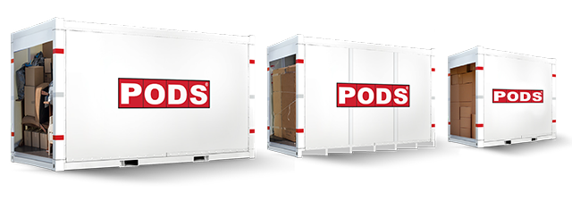 PODS business storage container sizes