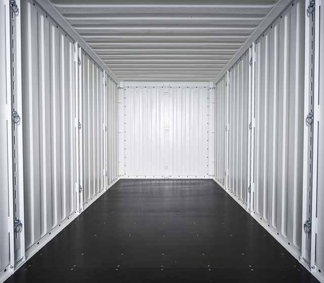 inside a commercial container