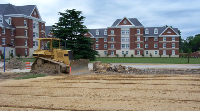 college campus construction storage