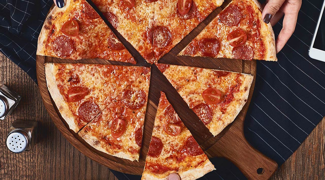 Little Caesars sliced pizza pie
